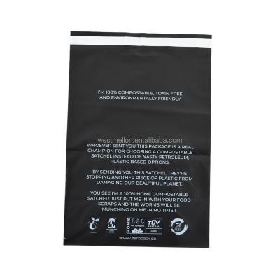 China shoes & Biodegradable Poly Clothing Mailer Compostable Shipping Messenger Packaging Shipping Bags With Logo Custom Printed For Clothing for sale