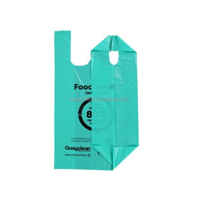 China Hot BIODEGRADABLE - Selling Custom Printed Bag Biodegradable T-Shirt Carry Bag for sale