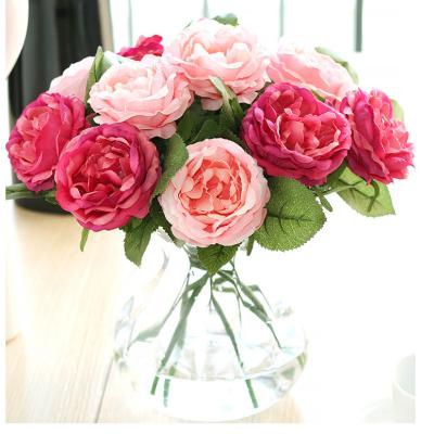 China Artificial flower beautiful Rose Flower of beautiful and colorful wedding decoration hot export sales Valentine's Day for sale