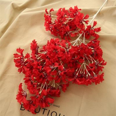 China Beautiful and Colorful Artificial Branches Wedding Cherry Blossoms Wholesale Fake Cherry Blossoms Decoration for Sale for sale