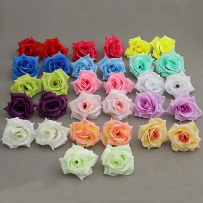 China Wholesale Silk Wedding Flower Decoration Silk Rose DIY Flower Arrangement Arch Silk Rose Flower Head for sale