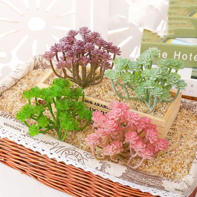 China High Simulation Level Hot Sell Artificial Succulents Mini Faux Succulent Plant PVC Plants For Indoor Outdoor Decoration for sale