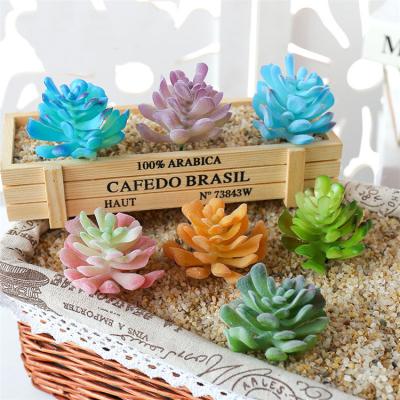 China High Quality Simulation Level Unpotted Succulent Houseleek Wholesale Artificial Succulent Plants For Decor for sale