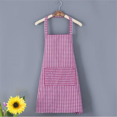 China New Women's Cooking Oil Apron Long Kitchen Apron - Cotton Breathable Coveralls Proof Apron Fashion Canvas Aprons for sale