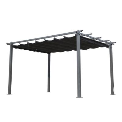 China Customized Modern Aluminum Framed Canopy Pergola Gazebo In Outdoor Garden for sale