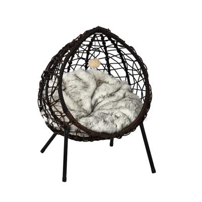 China Modern Manufacturer Made Iron Hanging Garden Chair Outdoor Patio Cat Hanging Chair for sale