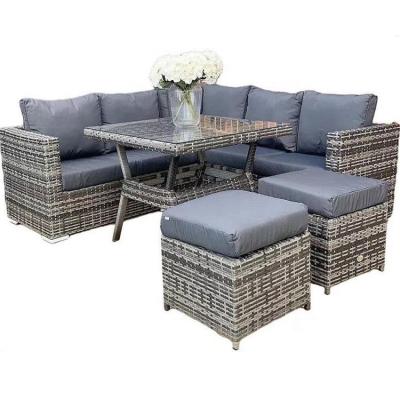 China Modern Popular Hot Selling Modern Polyester 180g 5pc Outdoor Modern Furniture Hotel Steel Sofa Set for sale