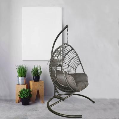 China Hot Selling Modern Patio Egg Chair Modern Furniture Metal Garden Hanging Swings for sale