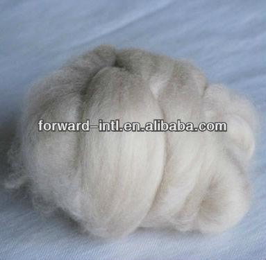 China 100% Wool Depilated Cashmere Fiber Depilated Goat Wool Raw White In China for sale