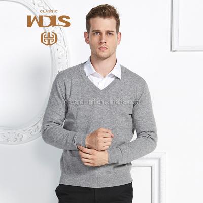 China 2015 v anti-pilling knitted neck/crew neck cashmere sweater for men for sale