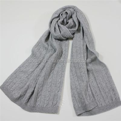 China Make to order wholesale knitted cashmere scarf pure cashmere scarf-15S001 for sale