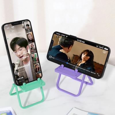 China PORTABLE Universal Creative Chair Mobile Phone Stand Holder Candy Color Mini Portable Desktop Stand Table Mobile Phone Holder Accessories for sale