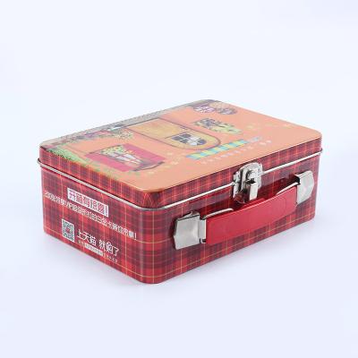 China Recycled Materials Cheap Printed Kids Tin Plate Lunch Box for sale