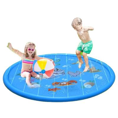 China Kids Play Mat Wholesale 68 Inch Summer Backyard Cool Foldable Water Spray Pad Play Mat For Kids for sale