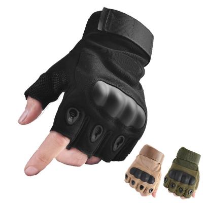 China Sports Support Wholesale Outdoor Sports Wolf Army Fitness Riding Tactical Half-finger Non-slip Wear-resistant Gloves for sale