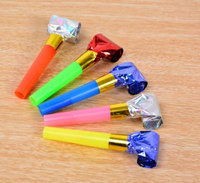 China Wholesale Plastic Creative Birthday Party Gift Baby Blow Roll Along Noise Maker Dragon Whistle Toy For Children for sale