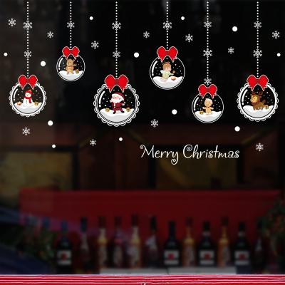 China Window Sticker New Product Display Wall Christmas Christmas Window Stickers Decoration for sale