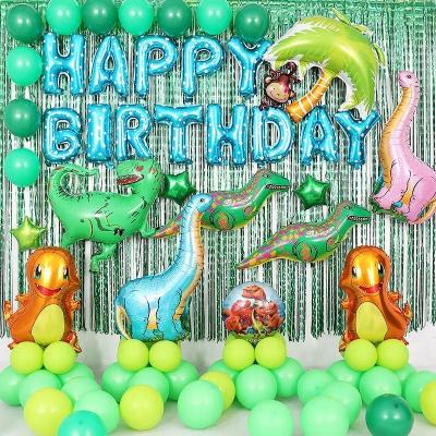 China Dinosaur Party Balloon Banner Baby Shower Decoration Happy Birthday Hanging Animal Wholesale Set for sale