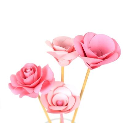 China Paper home decor and open a sprayer of the plug stick flower birthday gift used for Valentine's Day artificial paper flowers decoration for sale