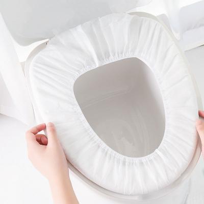 China Nonwovens toilet seat cushionwholesale pure disposable waterproof breathable toilet mat sanitary pe liner cotton publ for sale