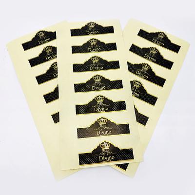 China Waterproof Custom Cigar Ring Printing Customize Cigar Bands Gold Foil Embossed Sticker Cigar Labels for sale