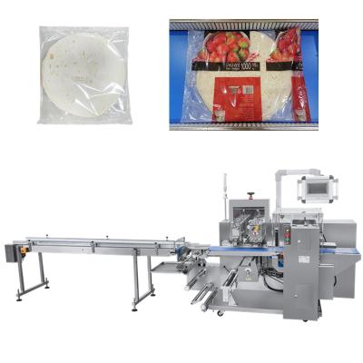 China Qingdao Bostar Automatic Borrito Frozen Pizza Pocket Film Flow Certification Qingdao Bostar Low Flow Packing Line Automatic Packing Line for sale