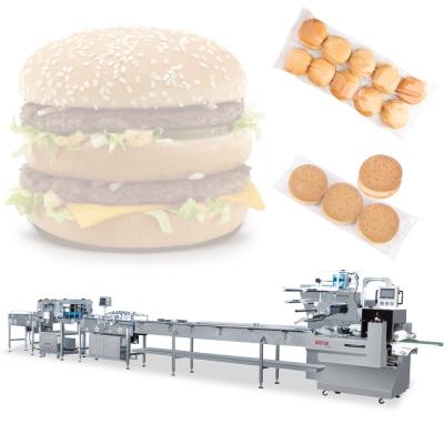 China Food Bostar Baguete Banana Croissant Burger Kfc Bread Roll Transparent Packing Machine for sale