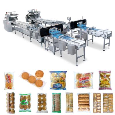 China Automatic Food Qingdao Bread Bostar Bread Packing Machine Pita Bread Bakery Arabic Packing Machinery for sale