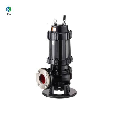 China wq series nonclog submersible sewage pump submersible pump dirty water 50m head cleanup sump pump for sale