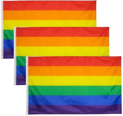 China Rainbow Pride Flag LGBT Community Gay Pride Lesbian Transgender Bisexual Flags Banner for sale