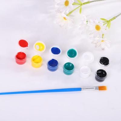 China 2ML DIY Artist Acrylic Paint Set 6 Color Paint Pot Strip for Classrooms School Arts and Crafts Paint for sale