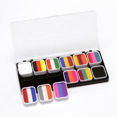 China Face paint Split Cake Palette Rainbow Cake Body Painting Kit Each for One Stroke for Sensitive Skin,Kids Adults for sale