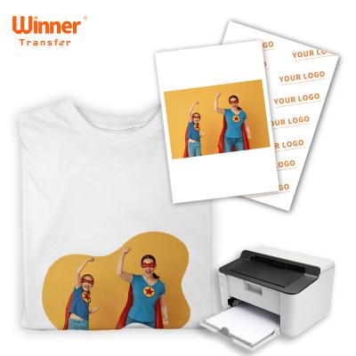 China T-shirts winner transfer a4 a3 laser heat press thermal transfer paper for lightweight fabric for sale