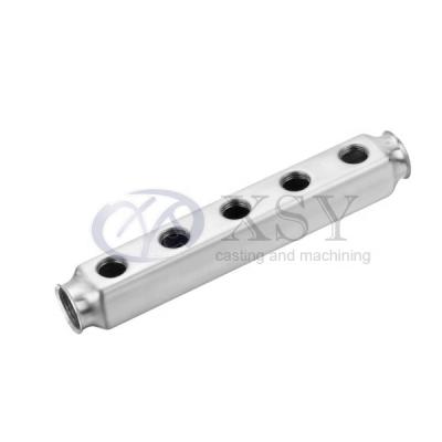 China Industry 1/2inch Stainless Steel Water Underflow Heating Plumbing Manifold For Radiant Heat System Manifold for sale