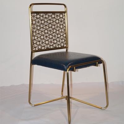 China Modern Wedding Chair Hotel Furniture Rental Fancy Gold Stainless Steel For Restaurant And Banquet 1.2/1.5mm 30% Depsoit for sale