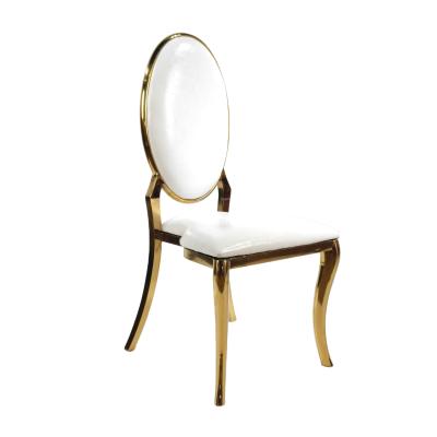 China Gold Stainless Steel Modern Rental Fancy Wedding Chair For Restaurant And Banquet for sale