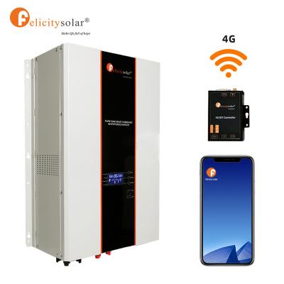 China 10000VA 10KVA 10000watt pure sine wave solar inverter hybrid inverter for home for commercial 598*224*188mm for sale