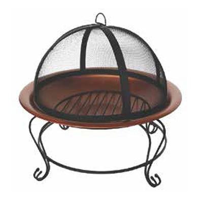 China Classic Heavy Duty Antique Brass Bronze Garden Easy Installation Round Steel Fire Pit Outdoor for sale