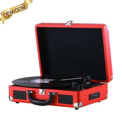 China Retro Style Best Selling OEM Modern USB Phonograph Portable Turntable Record Player for sale