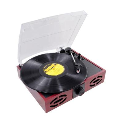 China 33/45/78 RPM Three Speed ​​Turntable Selling ABS Cover Music Vinyl Top Turntable with 2 Pieces of Speakers Turntable 3W for sale