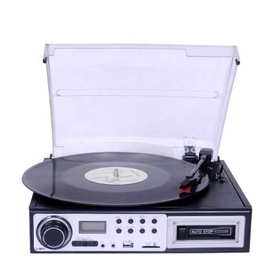 China AC Electric Power Phonograph Cassette Game USB SD Encoing Vinyl Record Player T28 for sale