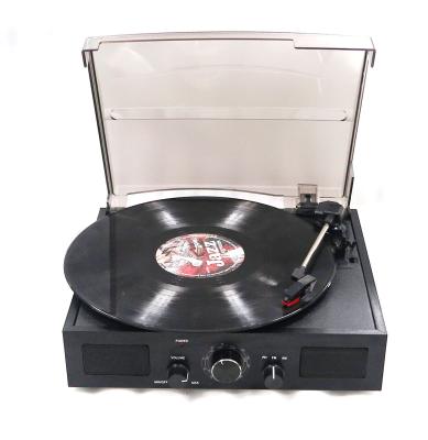 China 33/45/78 RPM Three Speed ​​Turntable Wholesale OEM AM FM Radio BT Game Music Turntable Speakers Record Player for sale