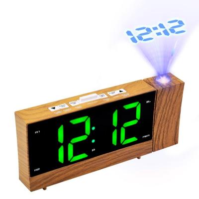 China Antique High Tech Multi Color LED Light Style Digital Alarm Clock With Time Projection On The Wall for sale