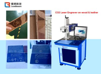 China Plywood / Rubber / Sporting goods Laser Marker Machine with Synrad Laser Source for sale