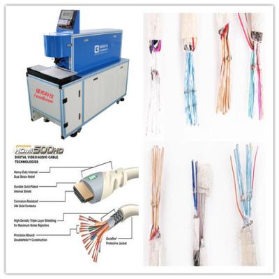 China CO2 Laser Copper Wire Stripping Machine With Double Tube Double Light Road Design for sale