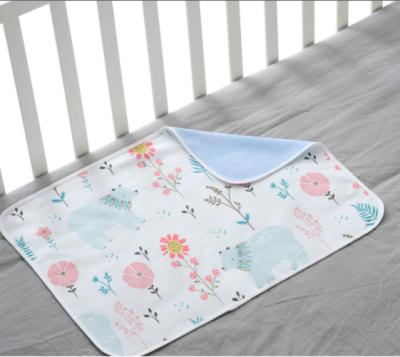 China Cotton Customized Waterproof Baby Pad Portable Washable Diaper Changing Pad For Babies for sale