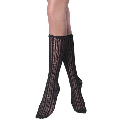 China Hot Sale Women's Breathable Socks 30D/Knee-Length/Fancy DesignTransparent High Quality Stockings for sale