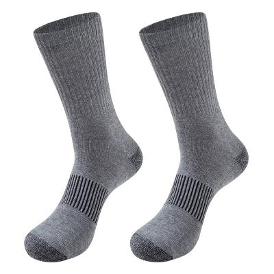 China Sporty Pure Cotton Sweat Absorption Black Crew Socks Diabetic Elastic Sports Socks Bars Casual Sock for sale