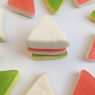 China Custom Sandwich Shape Soft Chewy Candy BH64 Normal Multi-Colour Te koop