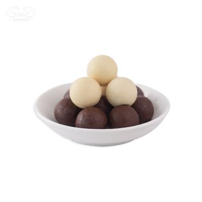 China Ball Shape Vegan Milk Chocolate With Cream Sweet BH035 Black  White for sale